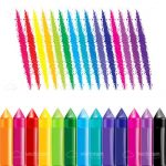 Illustrated Crayons and Draw Lines